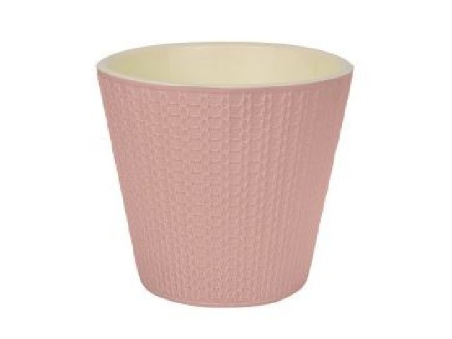 Горшок для цветов Velvet D330 мм, 16л на колесиках (светло-розовый)